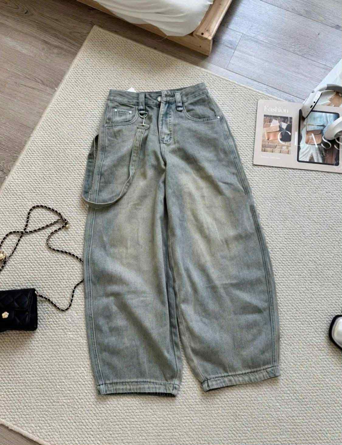  Quần baggy phối dây Q136 