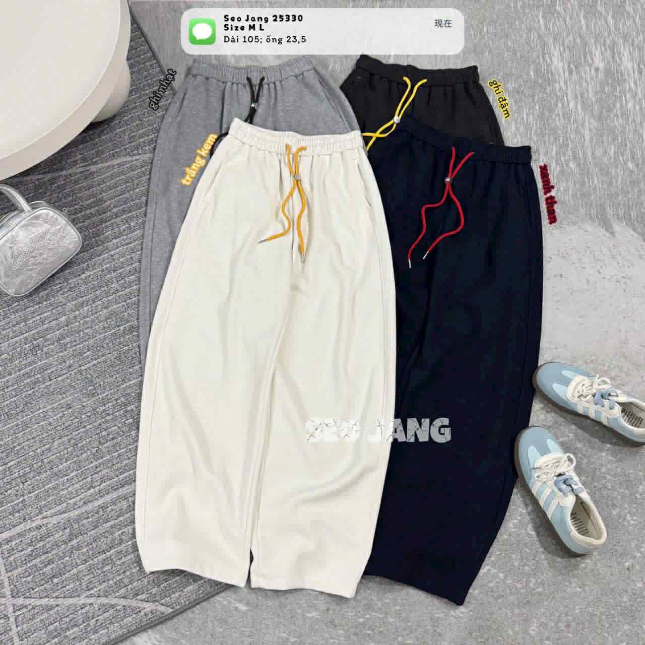  Quần nỉ 2 da mới q33 