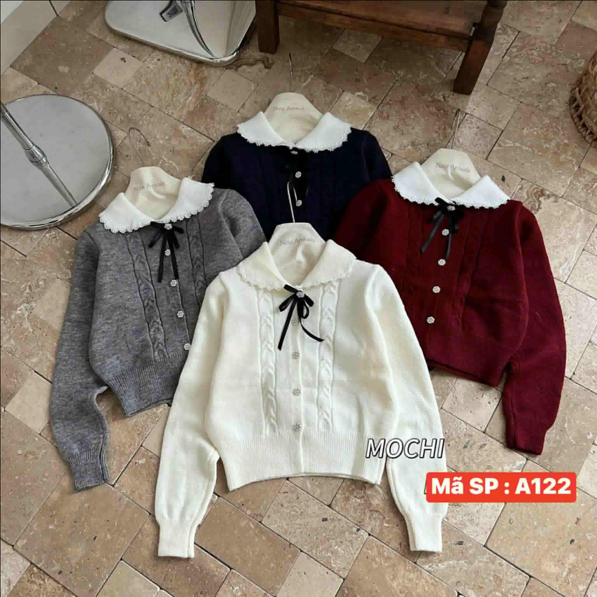  len thừng cổ sen viền ren A122 