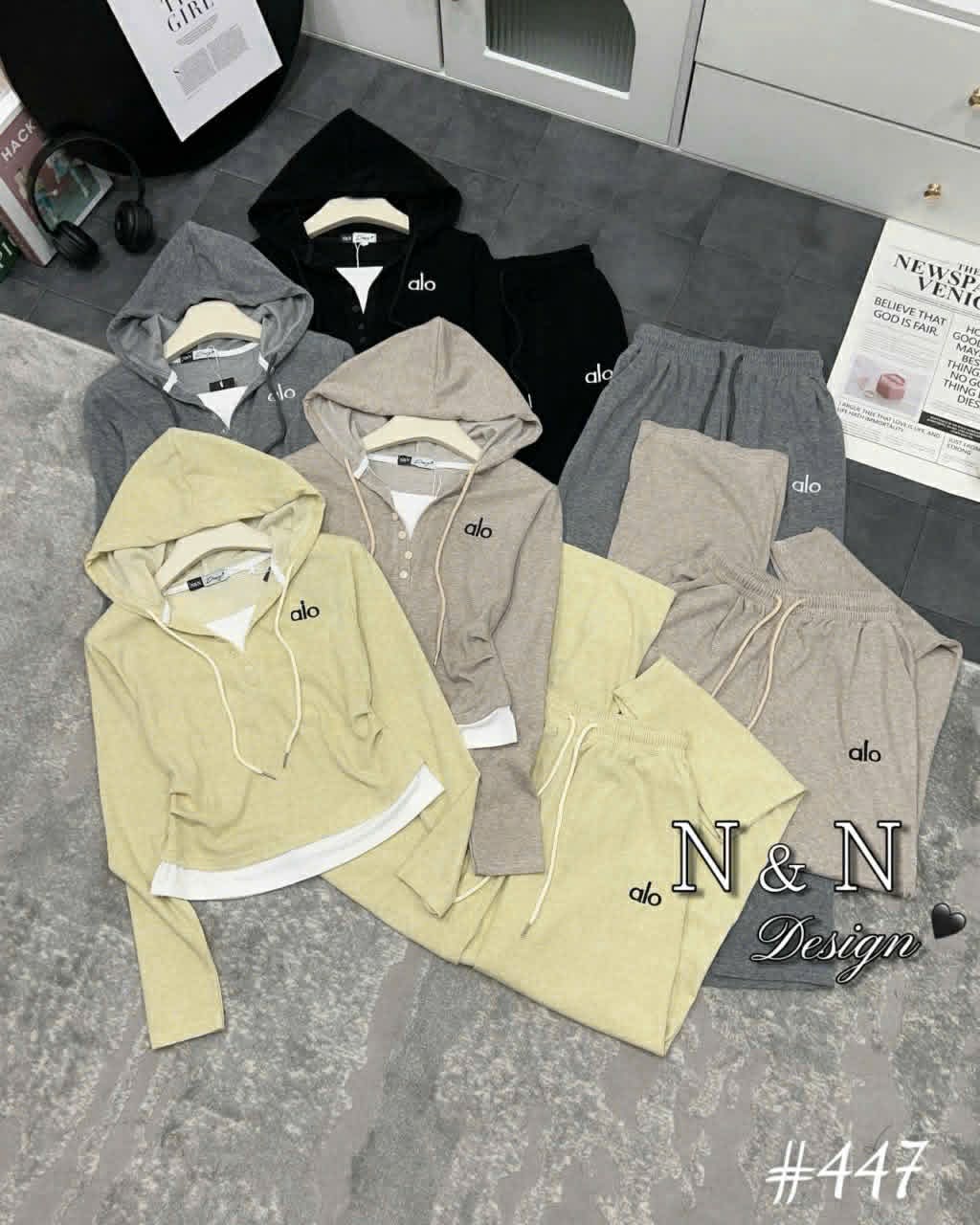  bộ mũ len lông  thỏ alo B33 