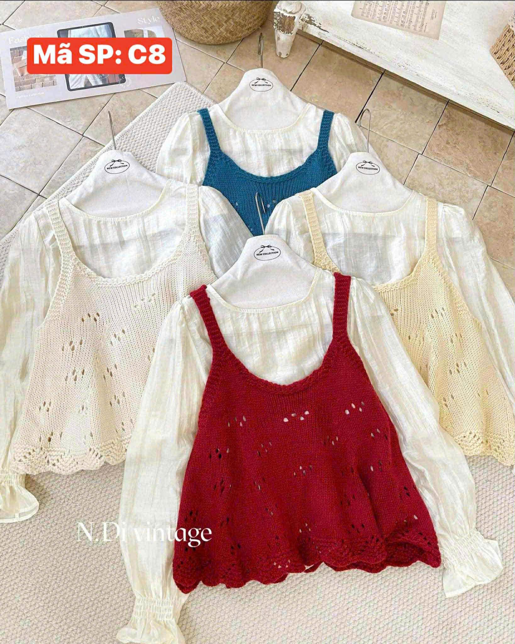  set áo len2 dây điệu C8 