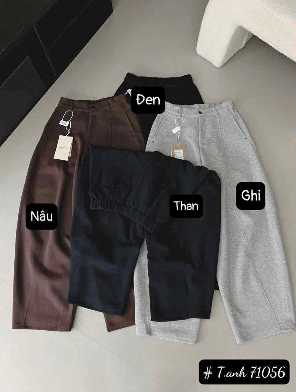 Quần nỉ baggy cạp khóa Q37 