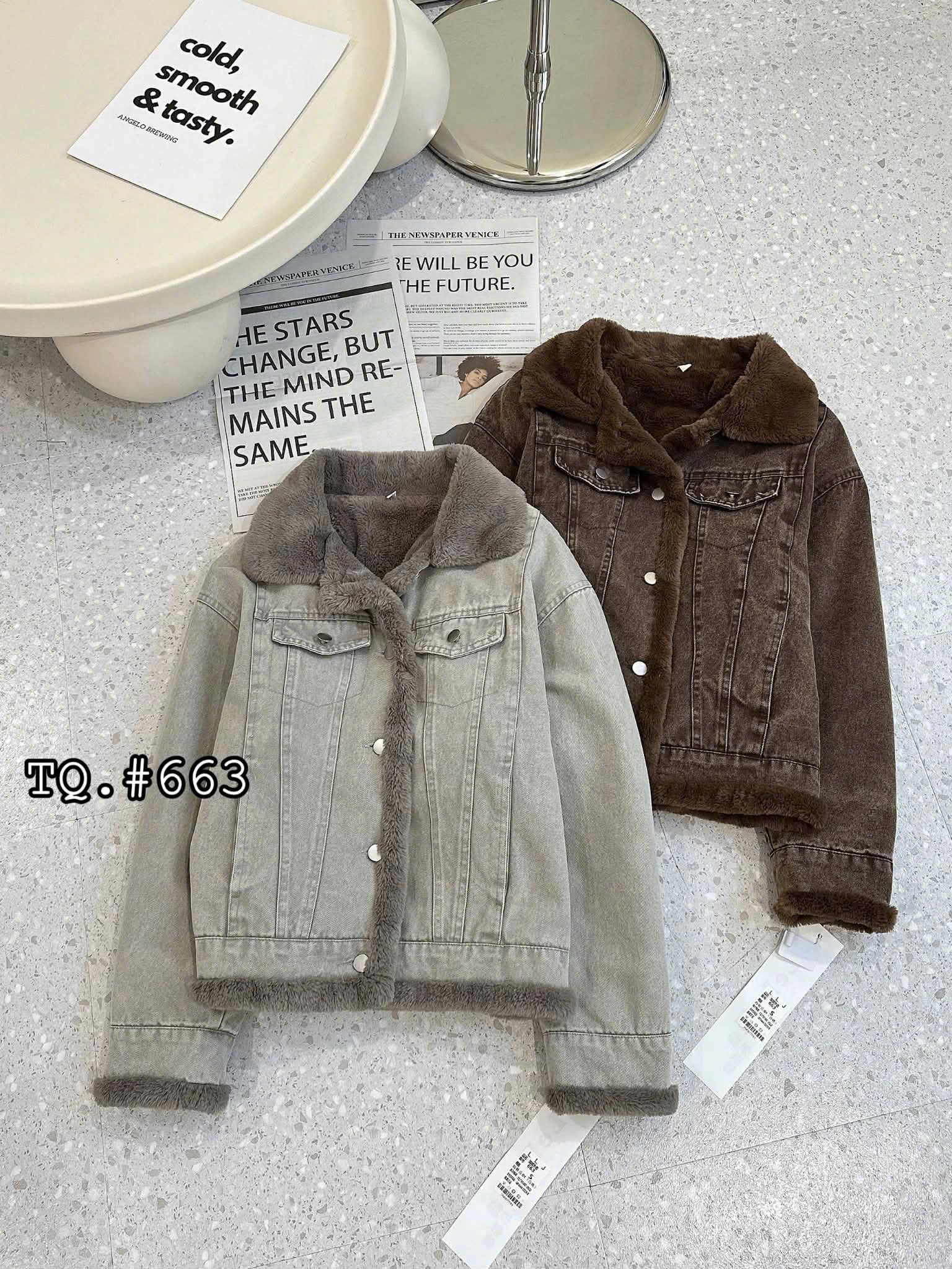  Áo khoác bò lót lông 663 ( CK CỌC) A127 