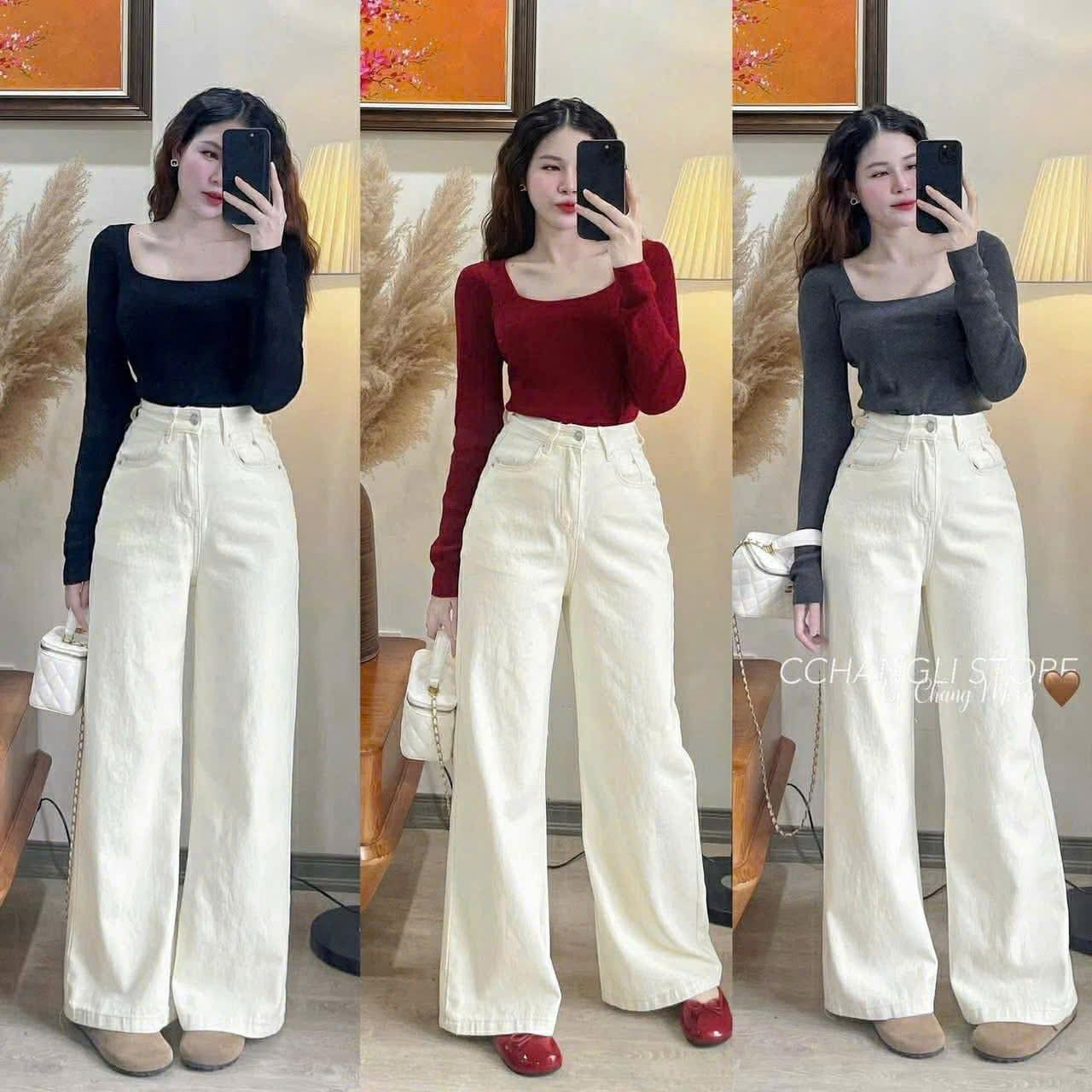  Quần xuông be Q23 