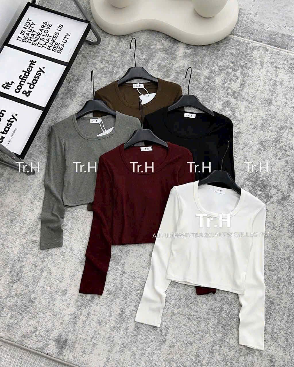  Áo cổ U dài tay E2 