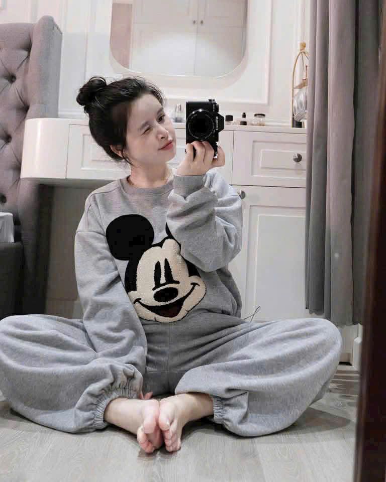  Bộ chuột xù màu ghi B56 