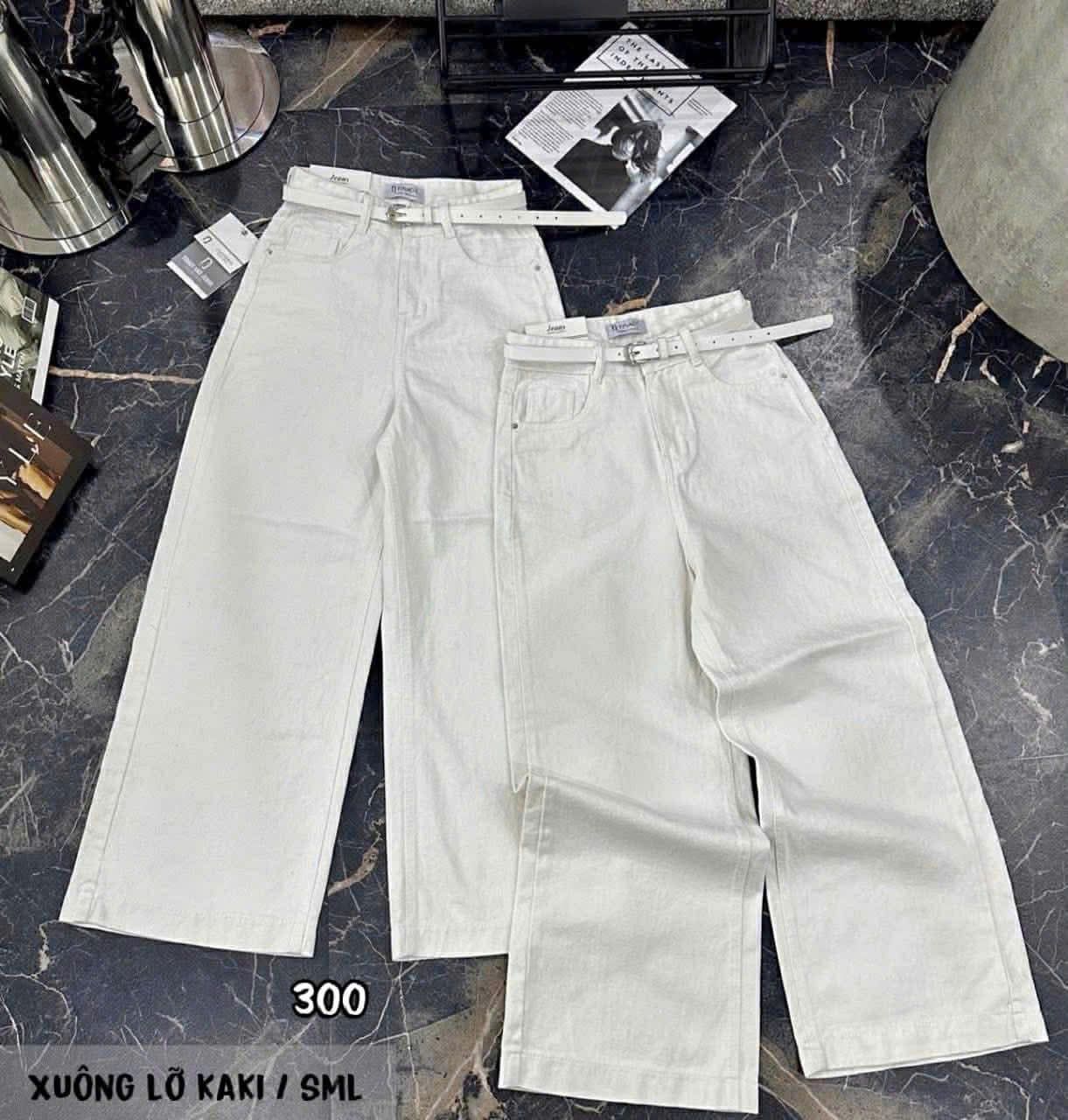  Quần bò xuông trắng Q31 