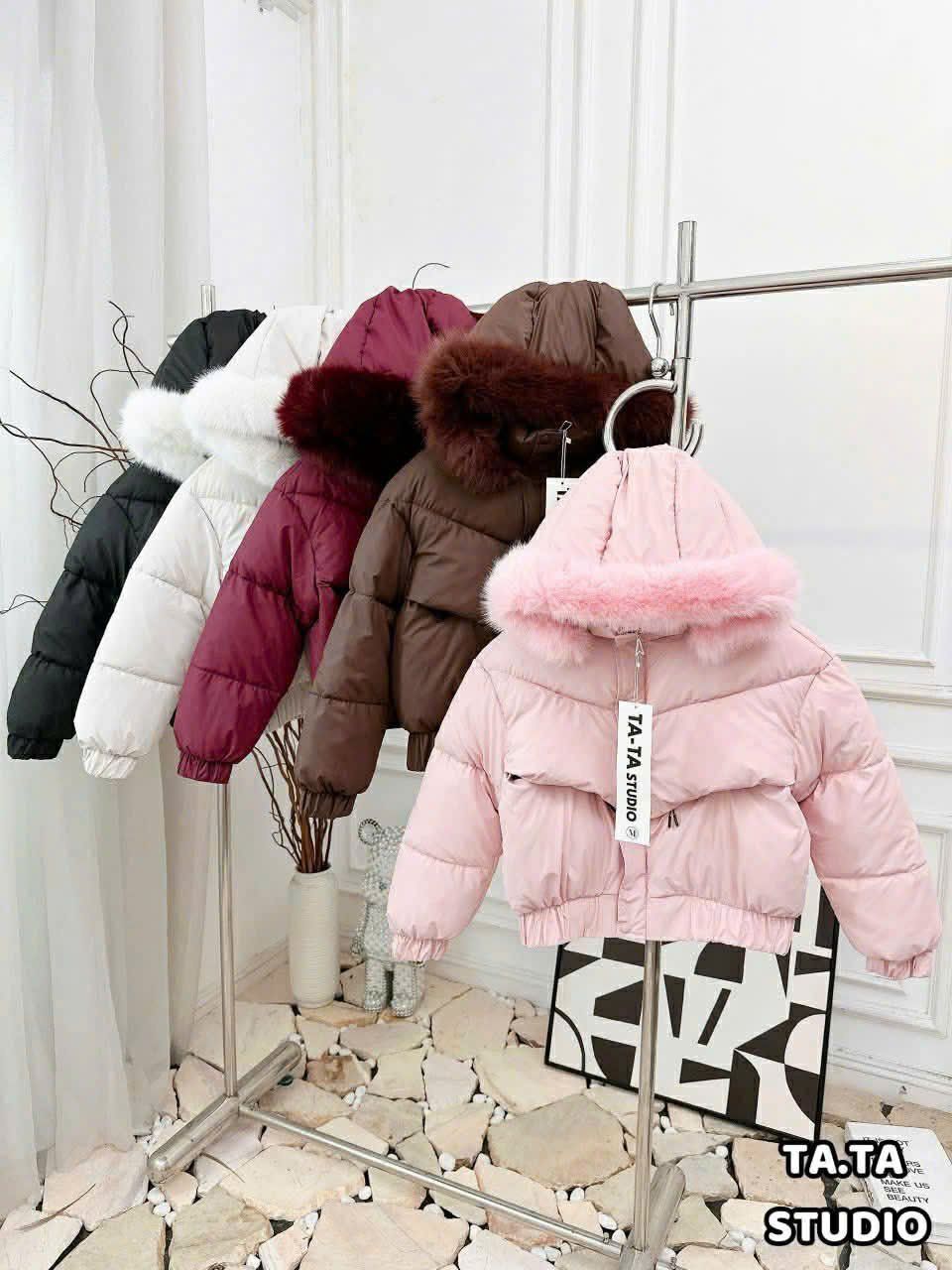  Phao mũ lông nhiều màu E26 