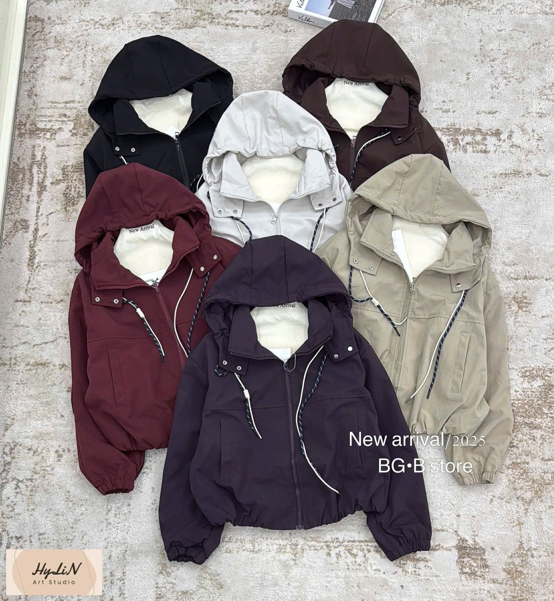  Áo gió trơn nhiều màu E43 