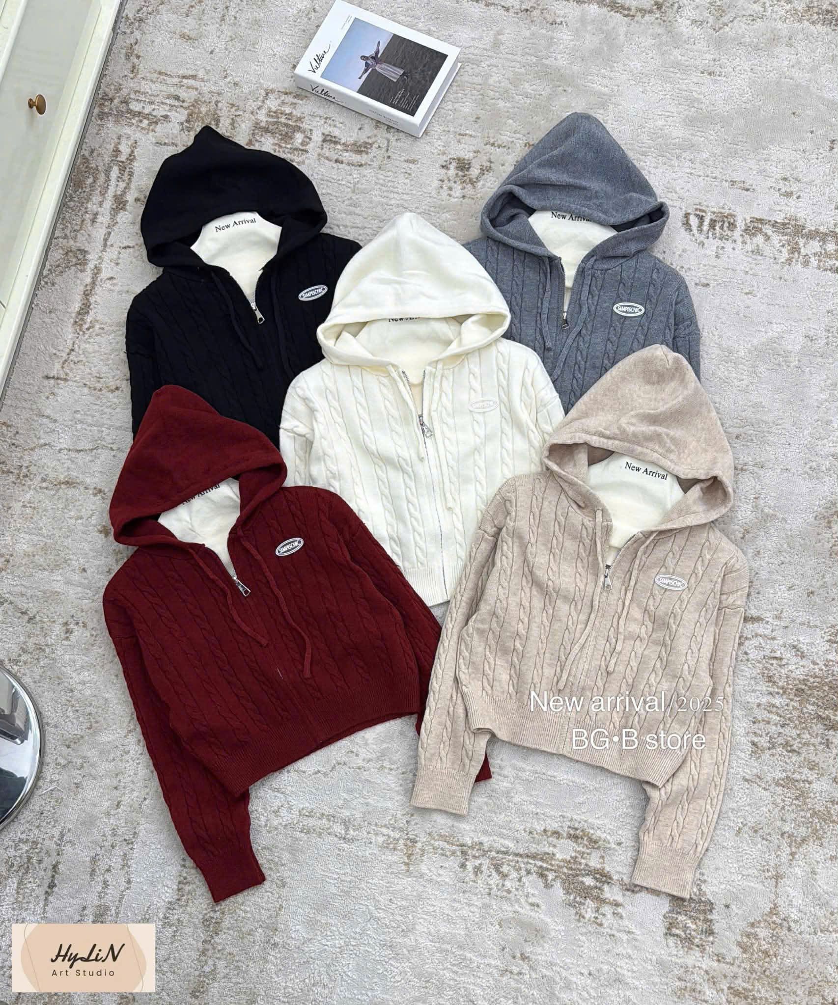  Khoác len thừng mũ mac da E46 