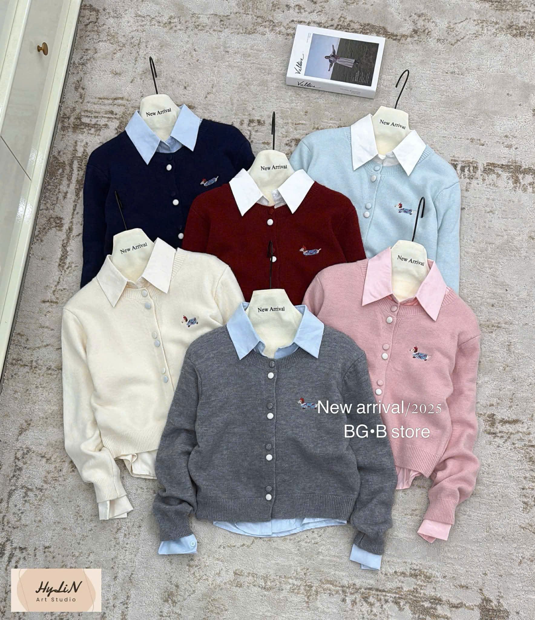  Set sơ mi + len chó E48 