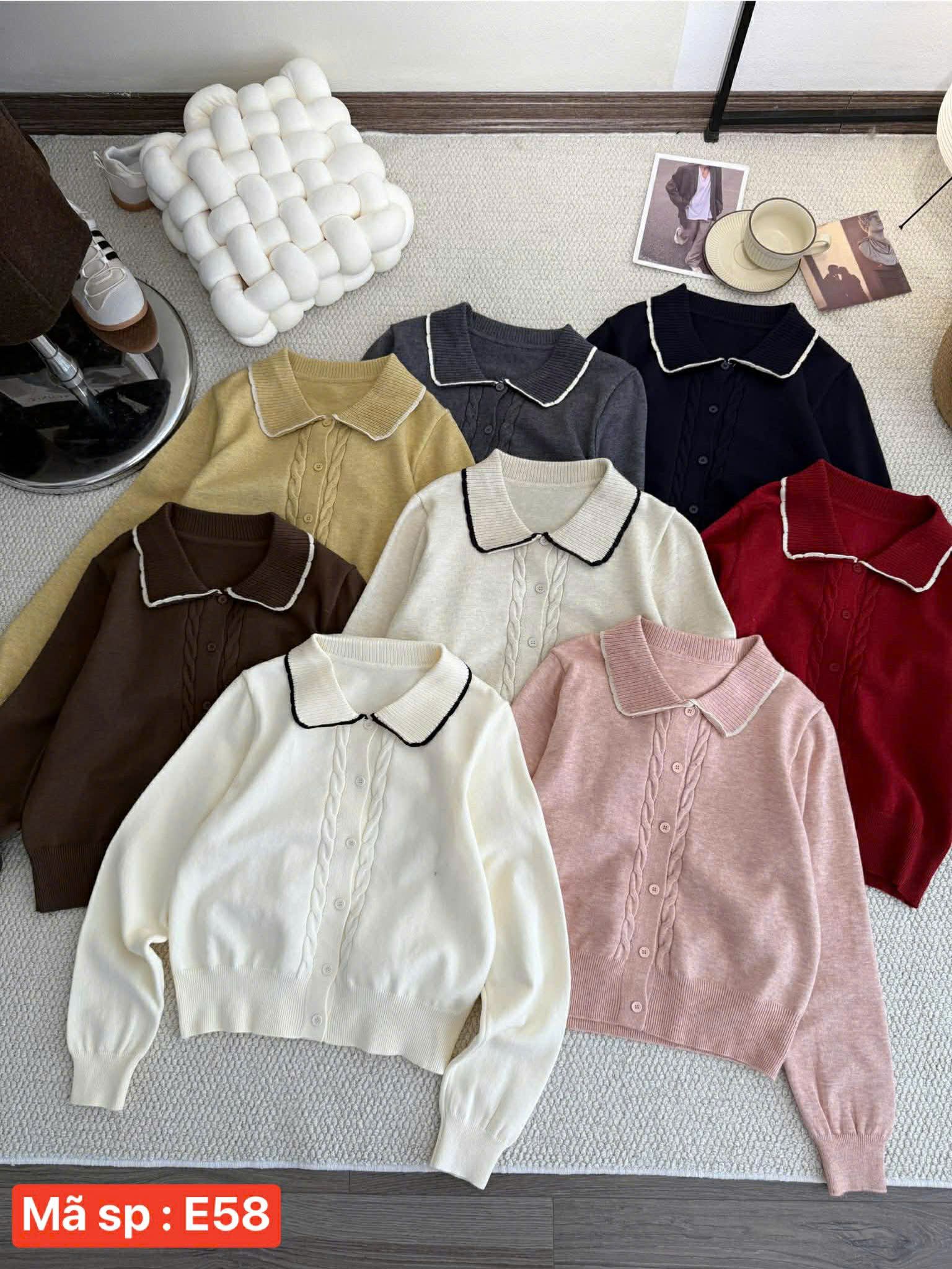  len cổ sen viền E58 