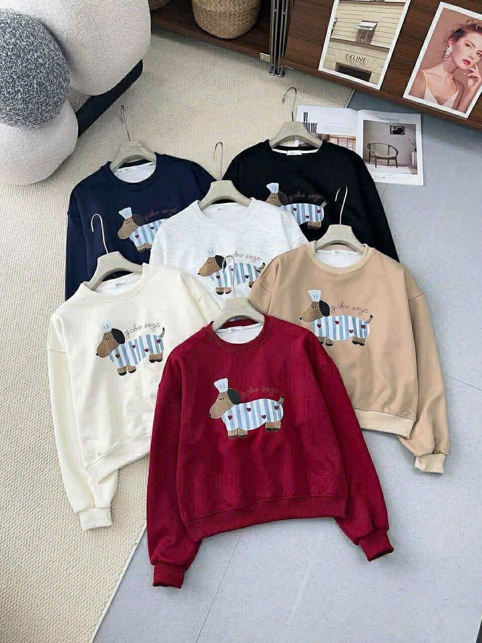  Áo nỉ 2 da hình cute E82 