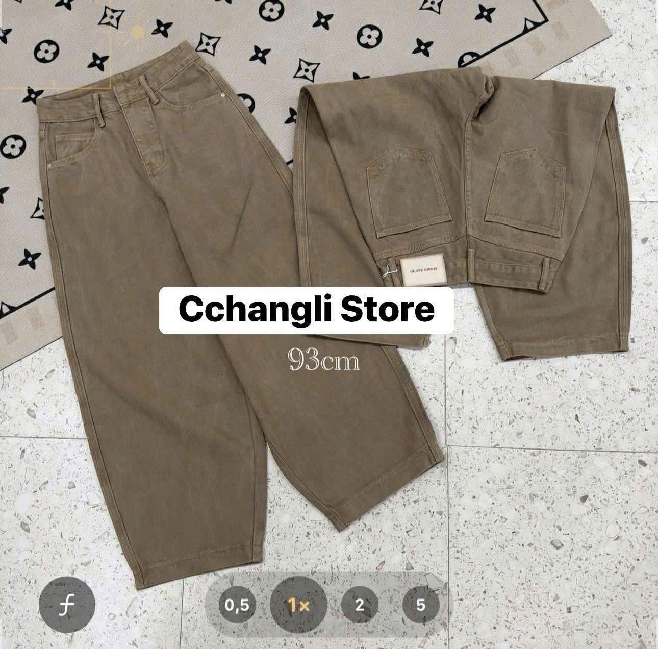  Quần baggy nâu 93cm Q59 