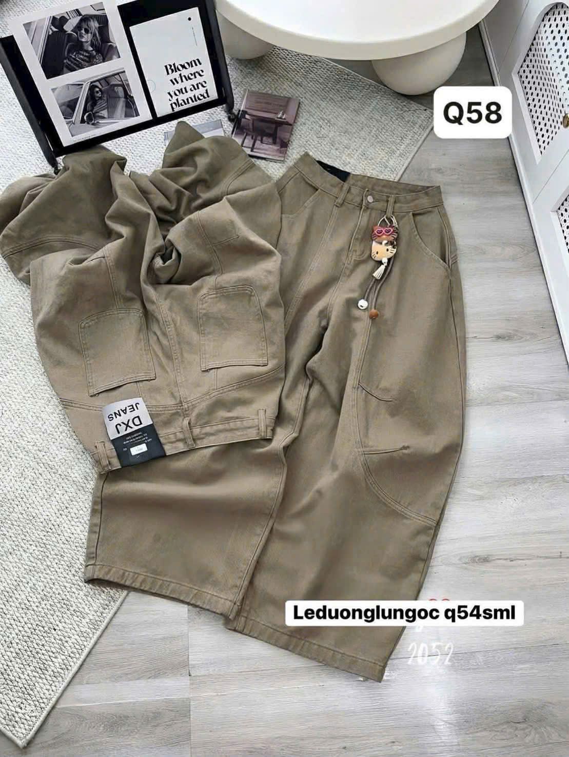  Quần baggy be móc gấu Q58 