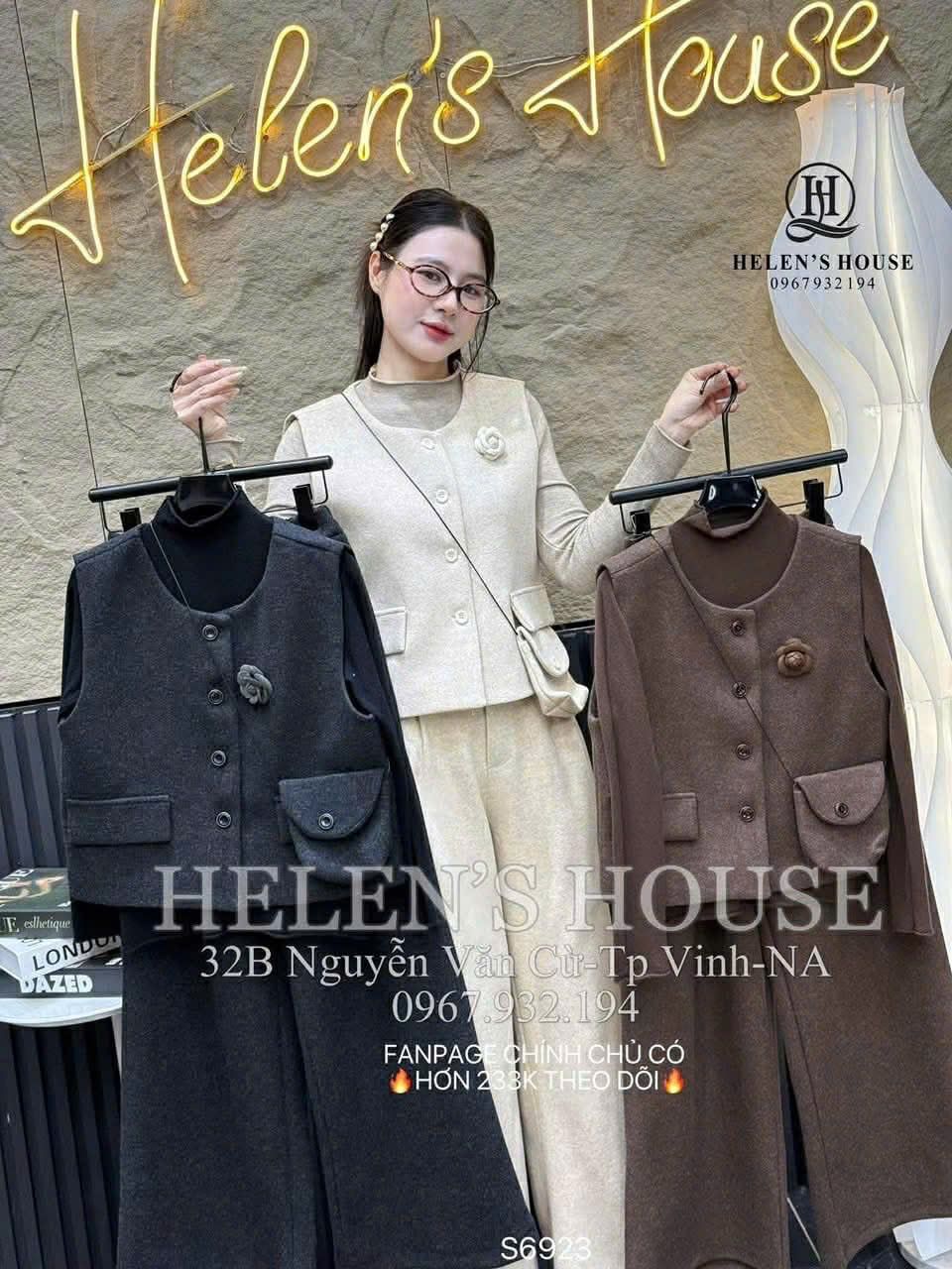  Set dạ 4 món tag hoa B129 