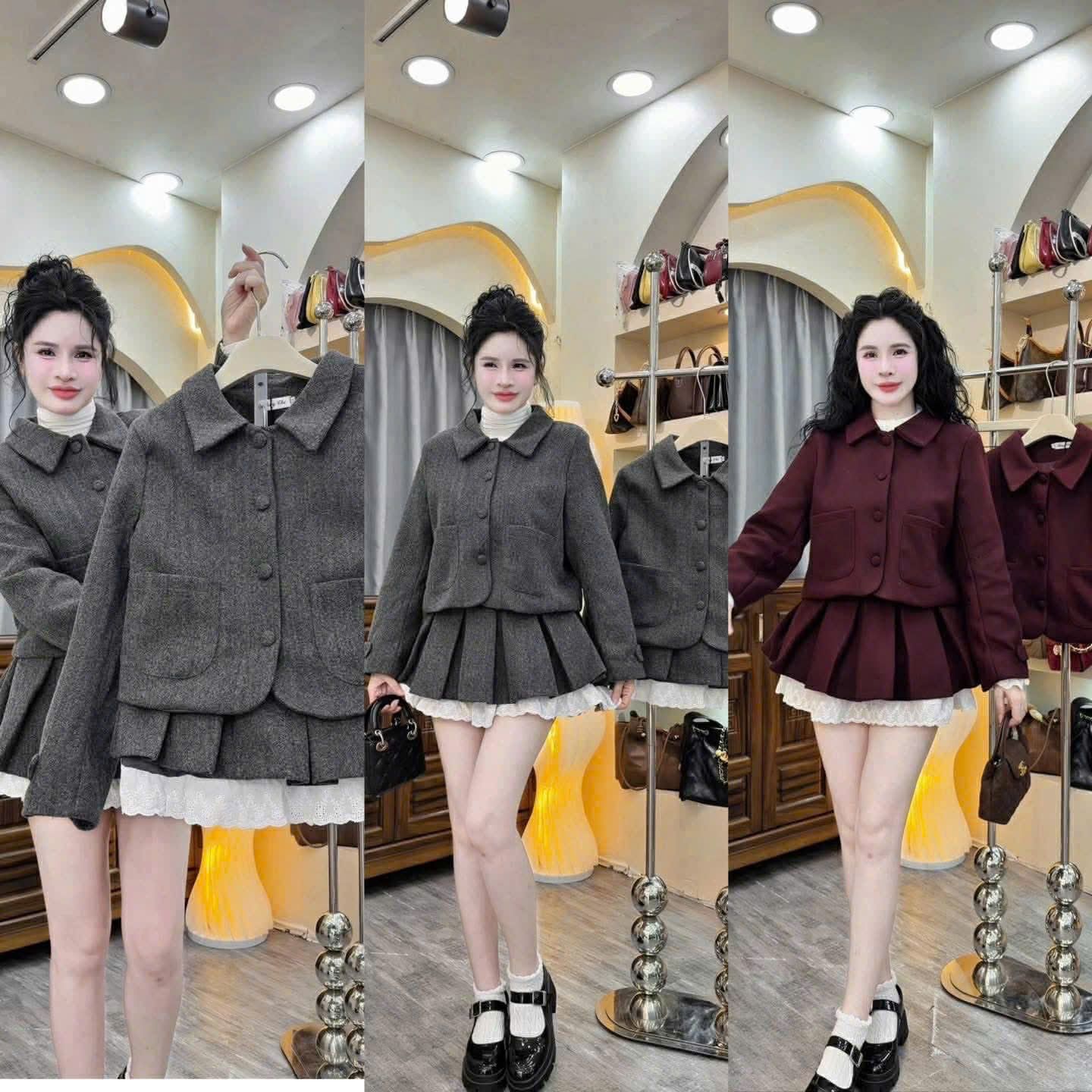  Set dạ chân ren B130 