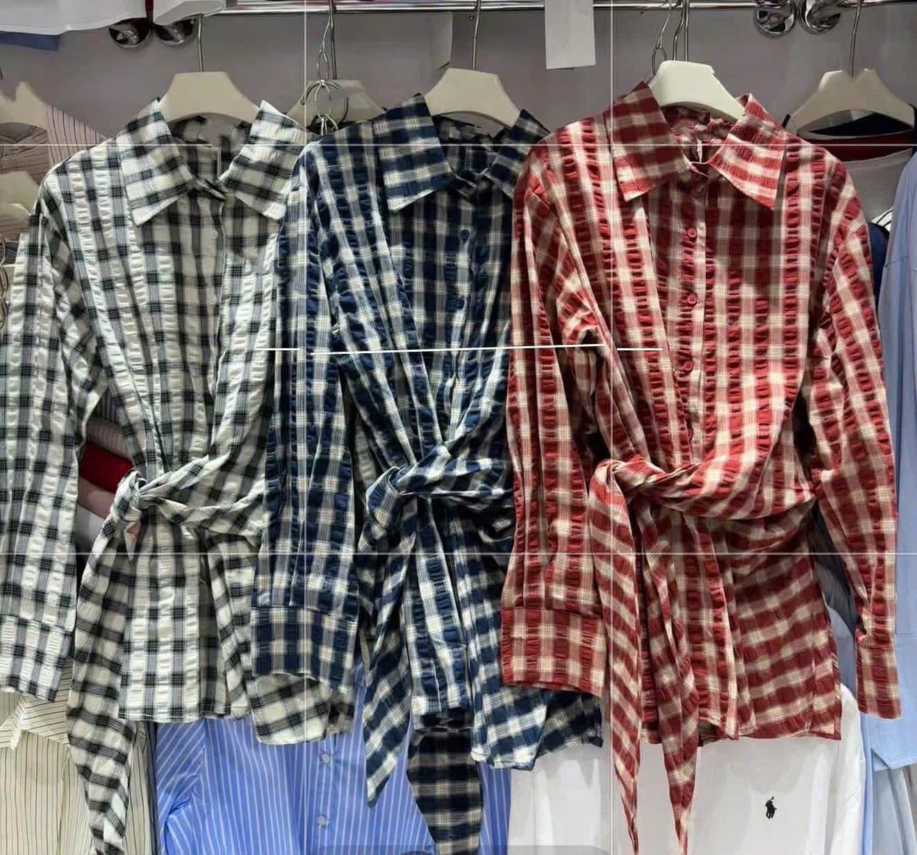  Sơ mi buộc eo C194 