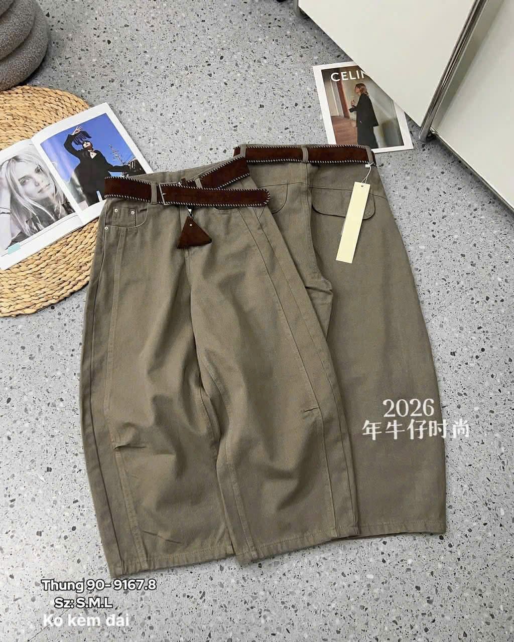  Quần bò baggy 9167 Q114 