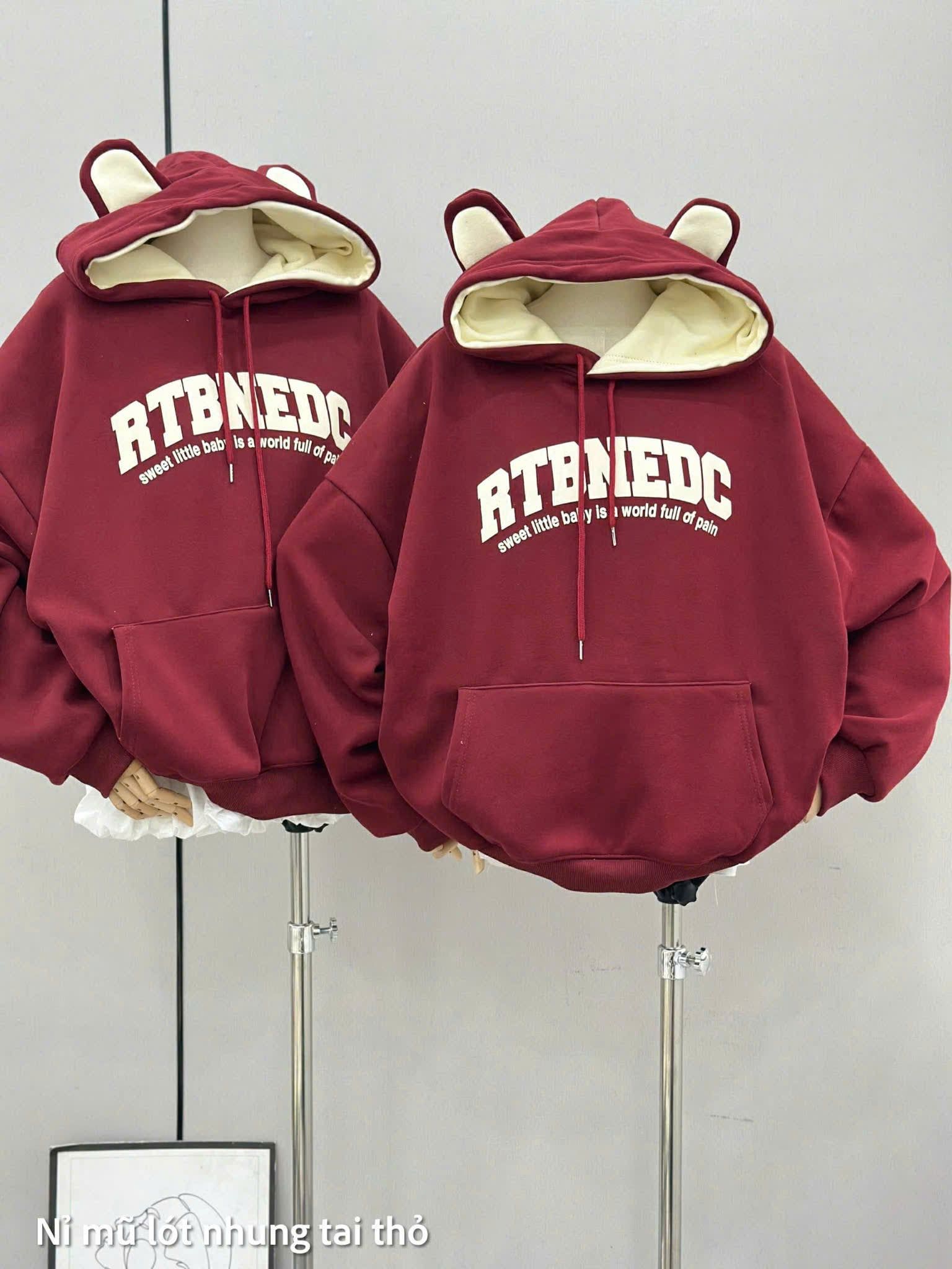  ÁO NỈ ĐỎ LÓT LÔNG C203 