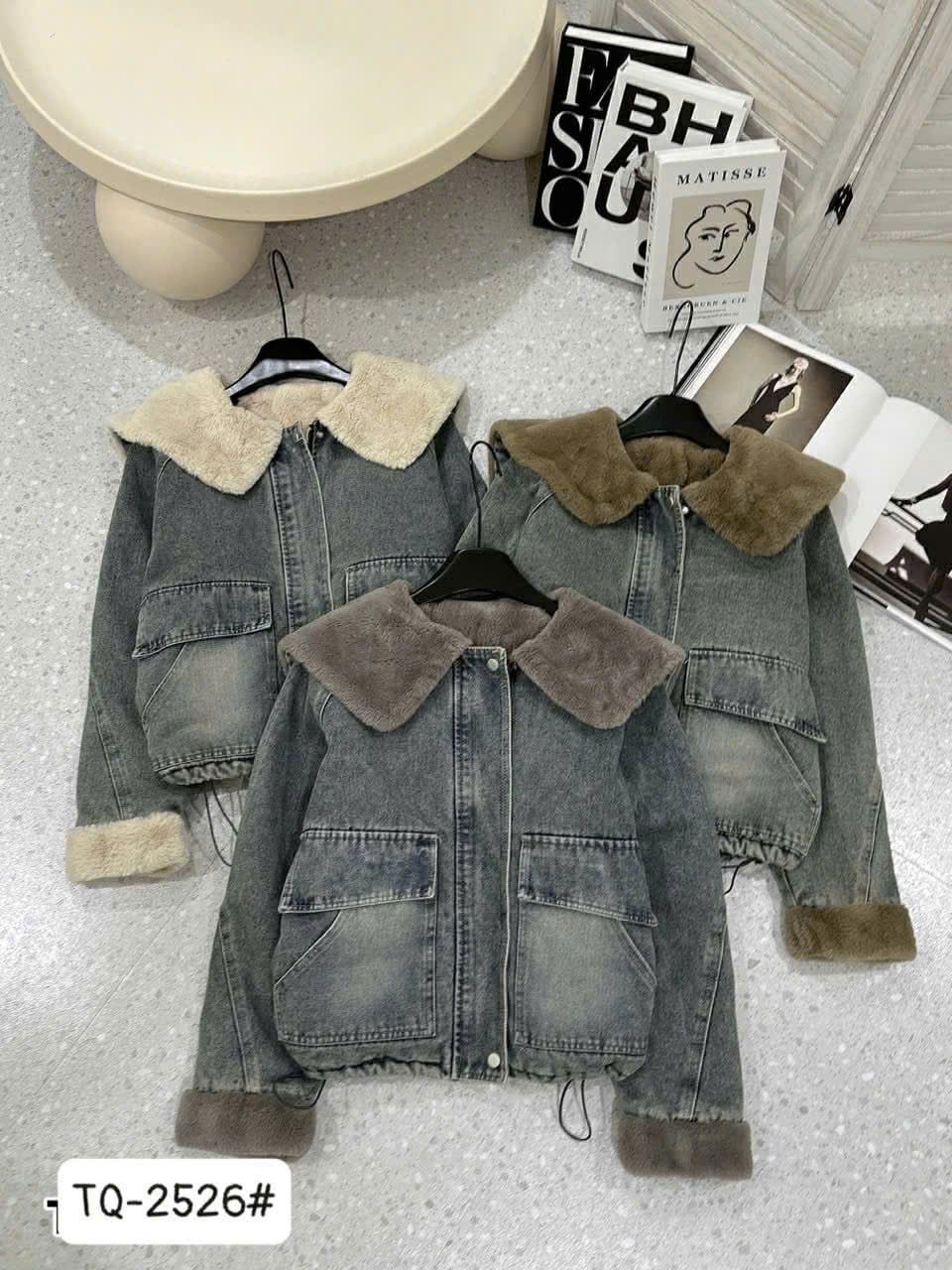  Khoác bò cổ lông mới C259 