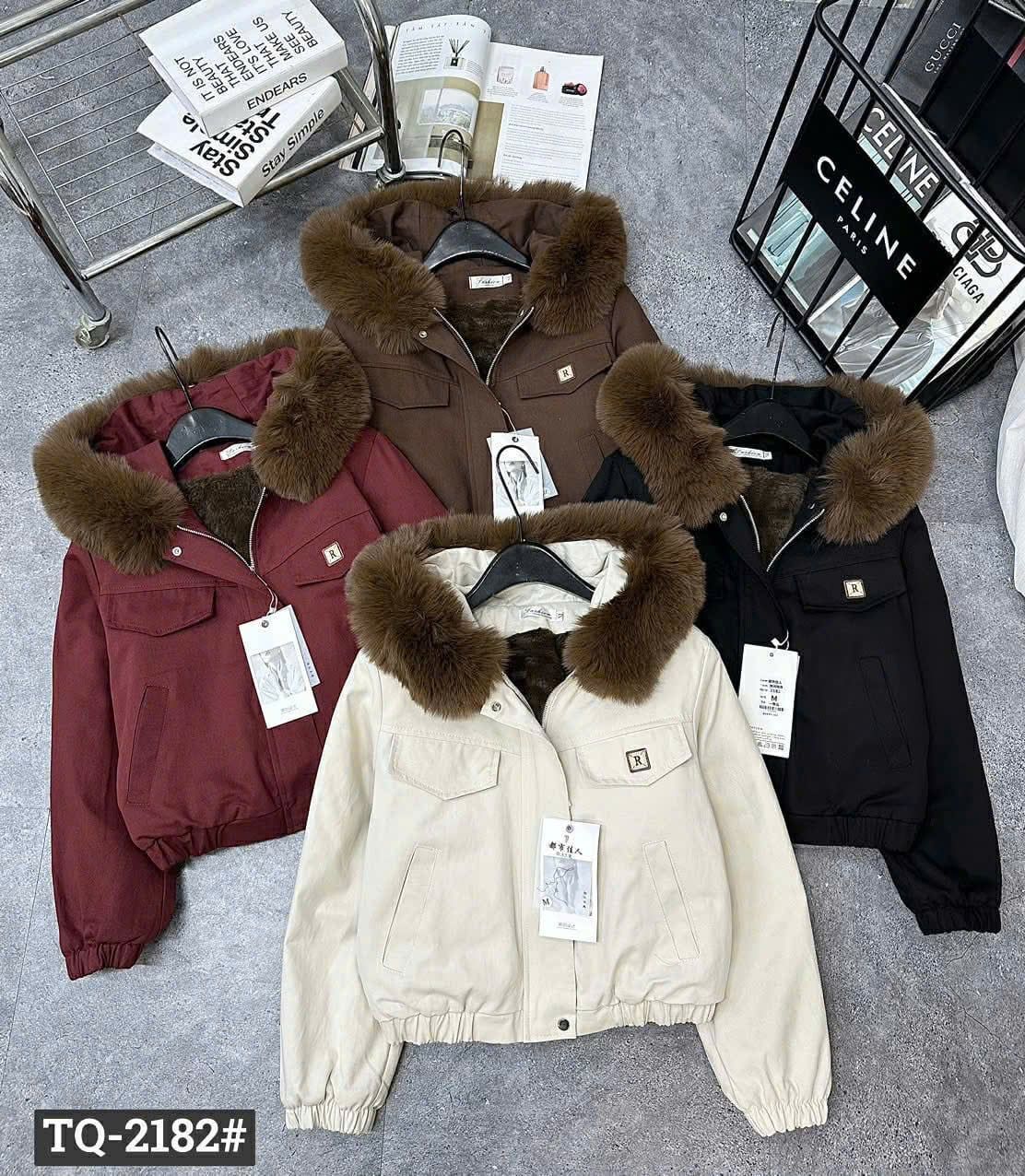  Khoác kaki mũ lông C258 