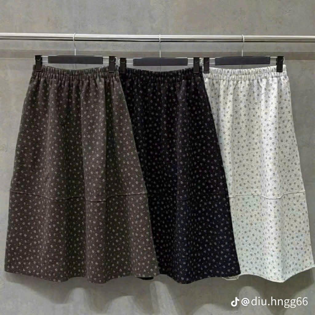  Chân váy hoa nhí dài xòe CV38 