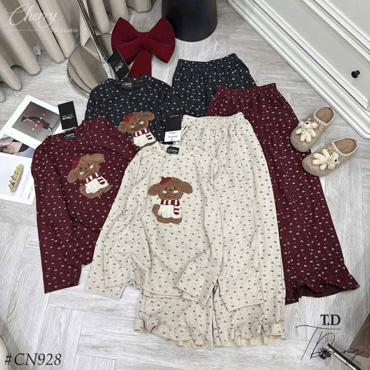  Bộ chó xù hoa nhí B173 