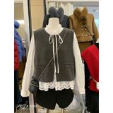  Set sơ mi + gile dạ nhiều khuy A11 