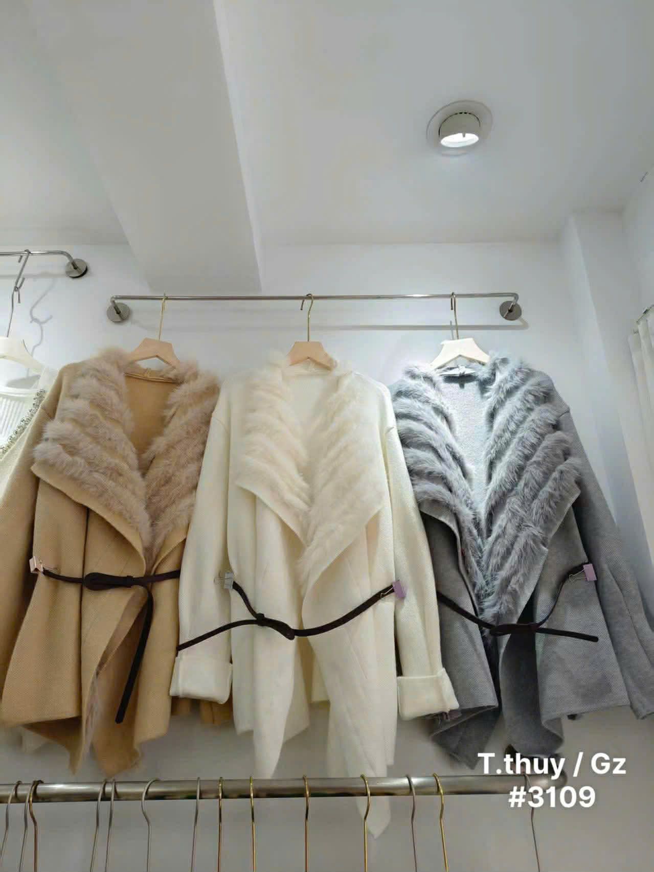  Len ép cổ lông kèm đai A14 