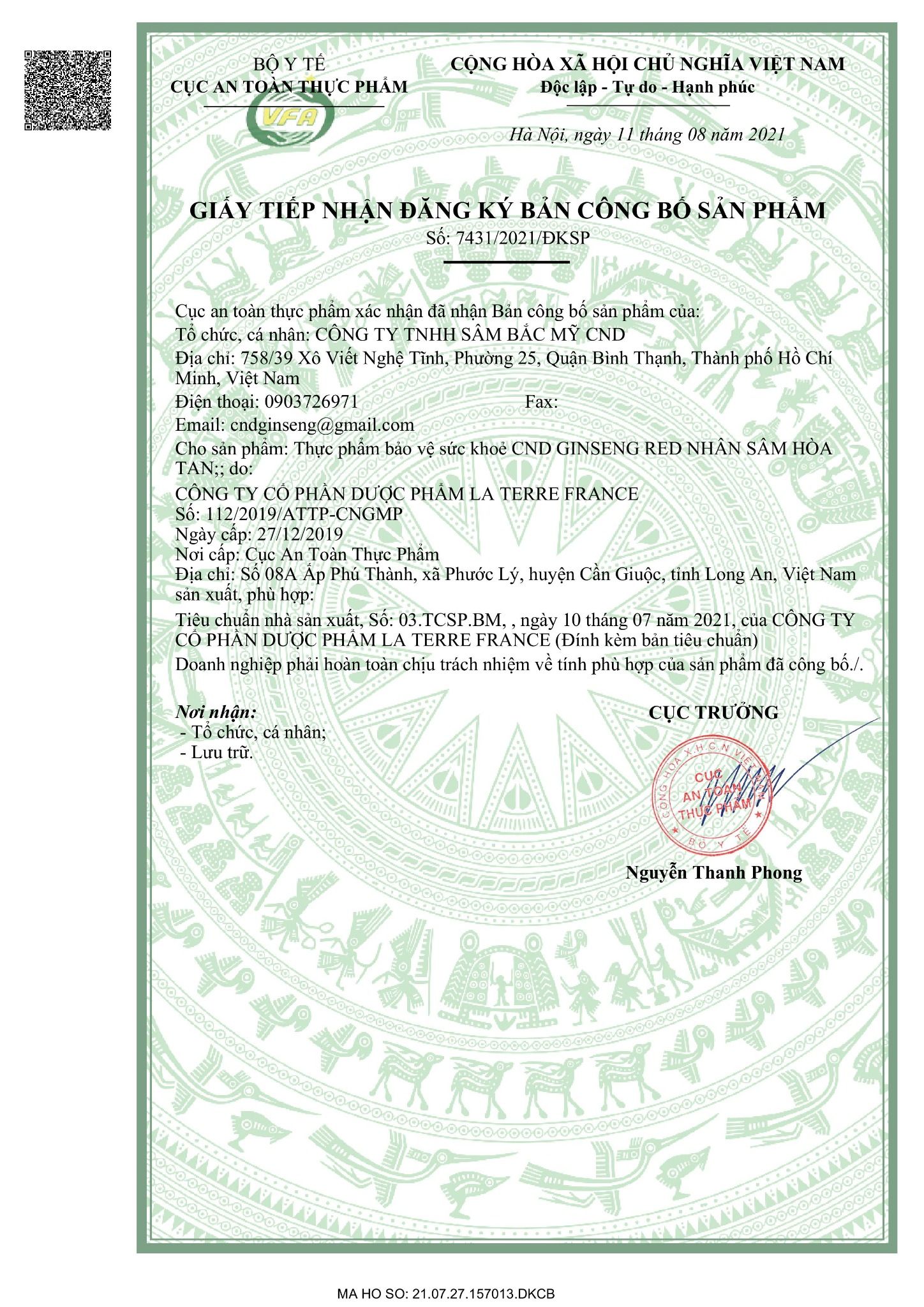  CND Ginseng Red – Nhân sâm hòa tan, hỗ trợ bổ thận, giảm mệt mỏi (hộp 30 gói) 