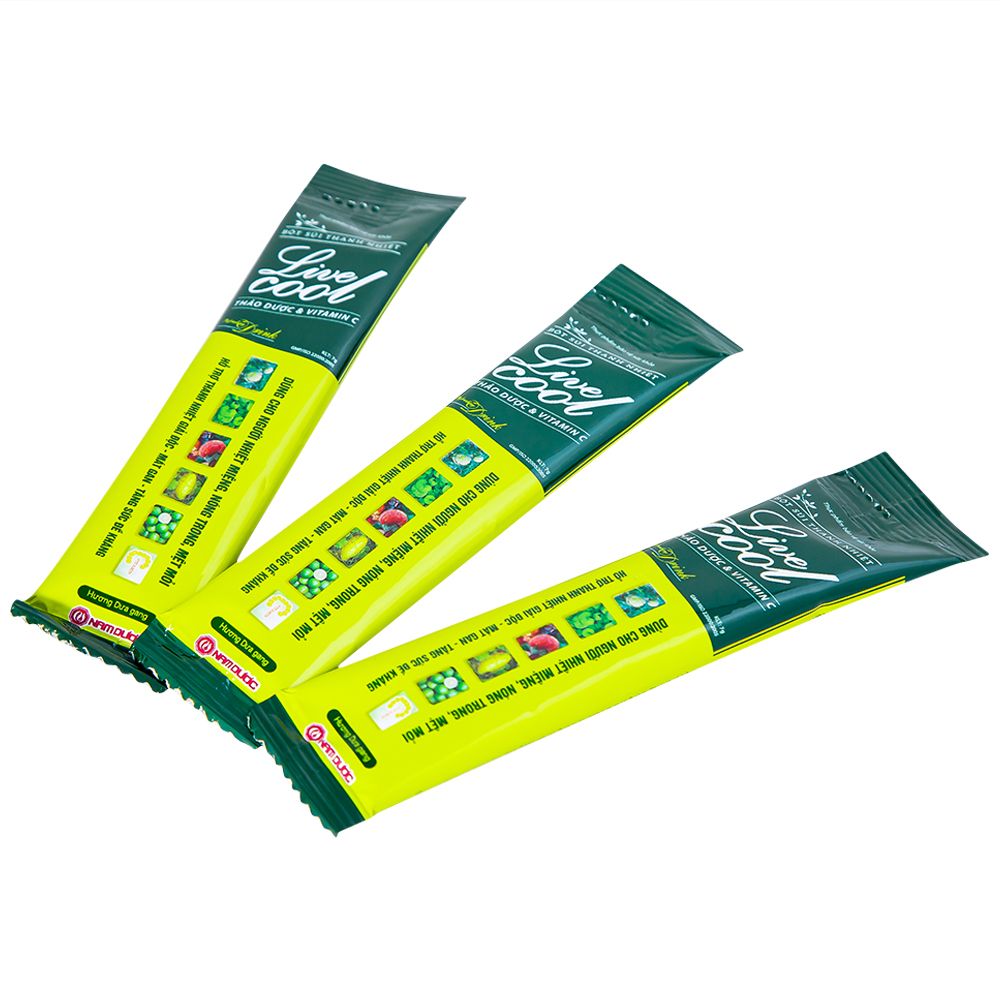  Bột sủi Thanh Nhiệt Livecool Nam Dược hương dưa gang hỗ trợ giải độc, mát gan (10 gói x 7g) 