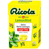  Kẹo ngậm không đường Ricola Lemont Mint giúp thông cổ, giảm ho (40g) 