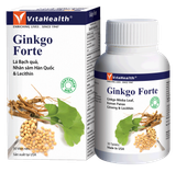 Thực phẩm bảo vệ sức khỏe VitaHealth Ginkgo Forte hỗ trợ hoạt huyết, dưỡng não (30 viên) 