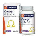  Viên uống VitaHealth Omega 3,6,7,9 bổ mắt, ngừa xơ vữa động mạch hộp (30 viên) 