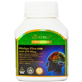  Thực phẩm bảo vệ sức khỏe Vitatree Ginkgo Plus 6000 With Q10 50mg (60 viên) 