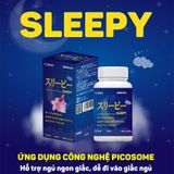  Viên uống Sleepy – Hỗ trợ ngủ ngon, ngủ sâu giấc – Lọ 80 viên – Nhật Bản 