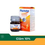  Viên uống Pharmaton Energy hỗn hợp vitamin và khoáng chất giúp tỉnh táo, hỗ trợ giảm mệt mỏi (30 viên) 