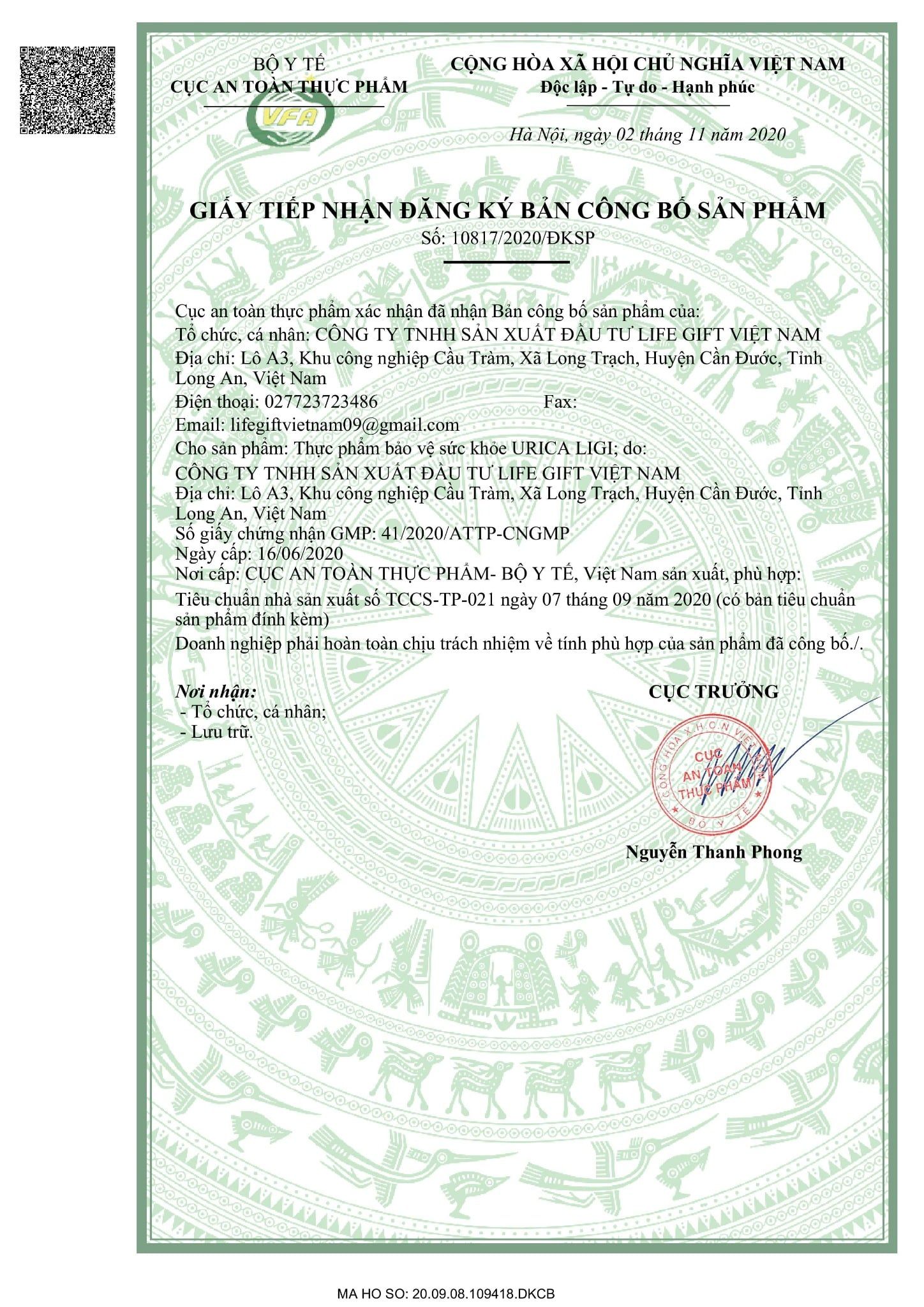  Viên uống Urica Ligi – Hỗ trợ giảm acid uric, bảo vệ khớp – Hộp 60 viên – Nhật Bản 