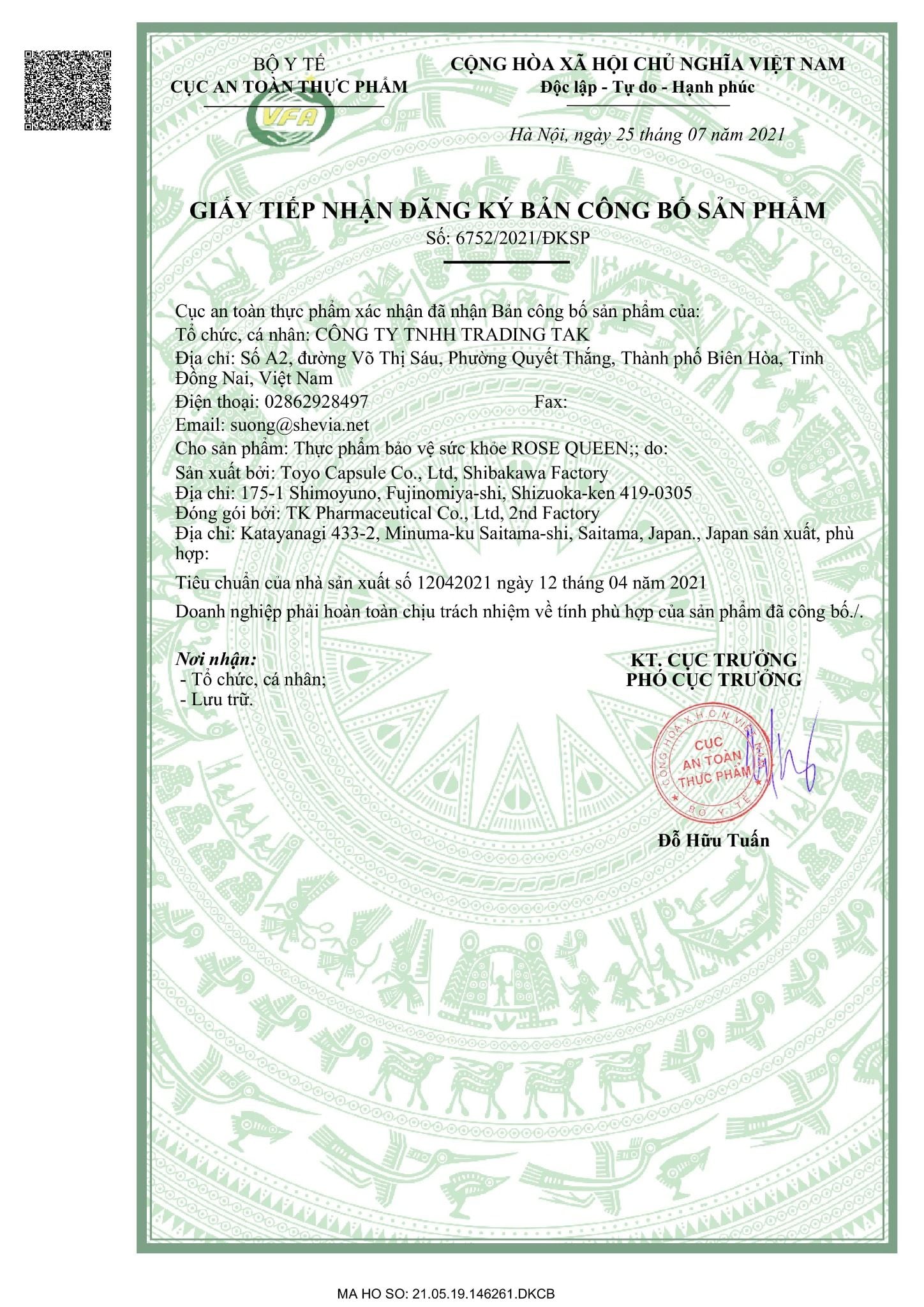  Viên uống Rose Queen – Hỗ trợ chăm sóc sức khỏe phụ nữ, tăng sức đề kháng và nội tiết – Hộp 30 viên – Nhật Bản 