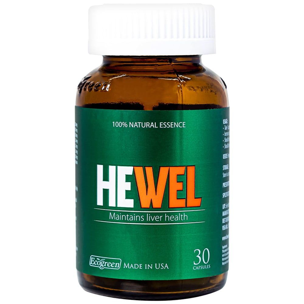 Viên uống Hewel Ecogreen hỗ trợ tăng khả năng thải độc, bảo vệ gan (30 viên) 