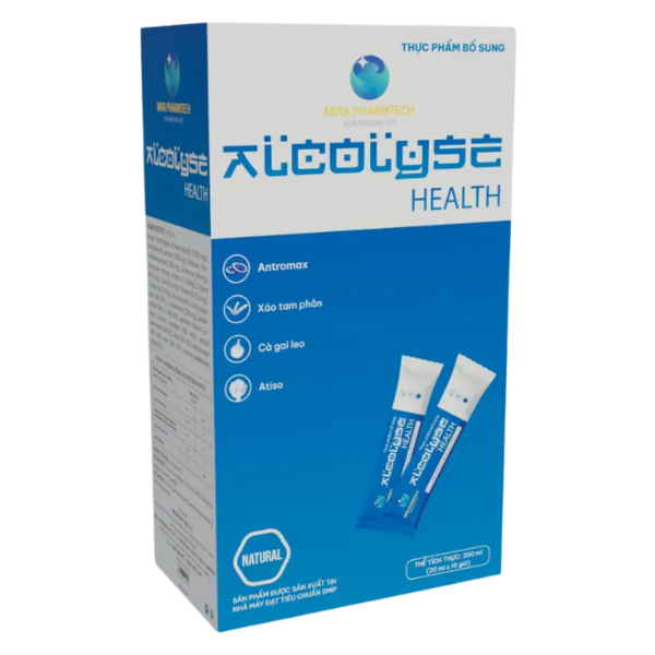  Nước uống giải rượu Alcolyse - Hỗ trợ giải độc gan, giảm tác hại do rượu (Hộp 200ml) - Việt Nam 