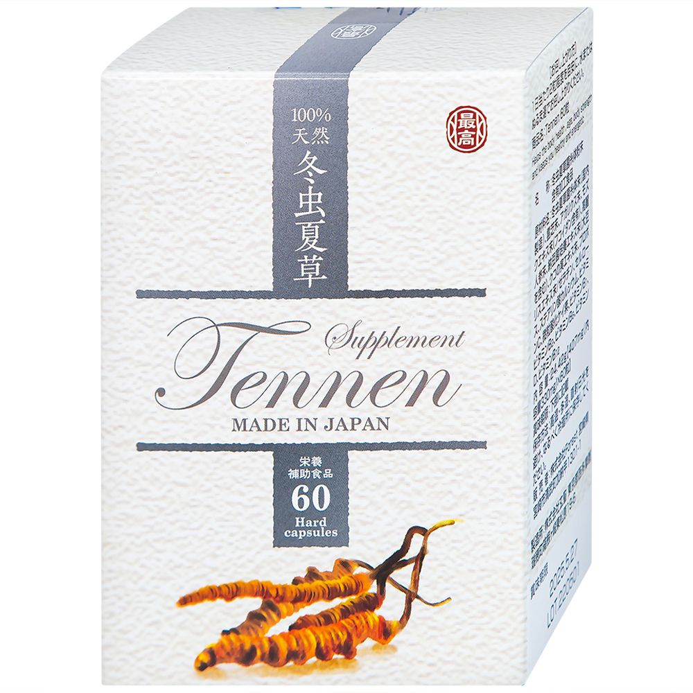  Viên uống Đông Trùng Hạ Thảo Tennen Jpanwell hỗ trợ tăng cường sức khỏe (6 vỉ x 10 viên) 