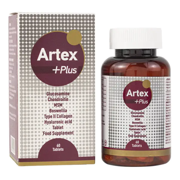  Viên uống ARTEX PLUS – Bổ khớp, tái tạo sụn, giảm đau xương khớp – Cho người lớn tuổi (hộp 60 viên), Thổ Nhĩ Kỳ 