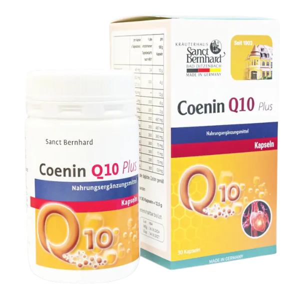  Viên uống Coenin Q10 Plus - KAPSELN hỗ trợ tim mạch (hộp 30 viên) - Đức 