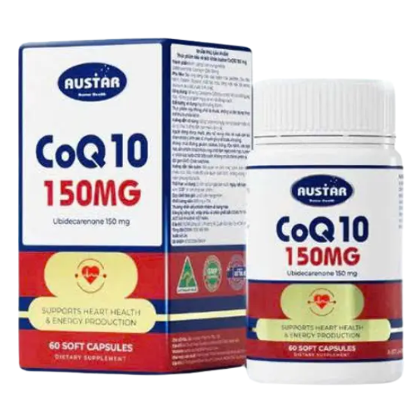  Viên uống Austar CoQ10 150mg - Hỗ Trợ Sức Khỏe Tim Mạch (Hộp 60 viên) - Australia 