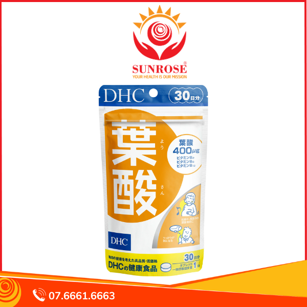  Viên uống cho mẹ bầu  Folic Acid 30 ngày DHC 