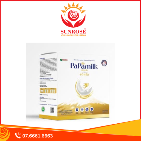  Sữa non tổ yến Papamilk Gold hỗ trợ xương khớp Hộp 7 gói 