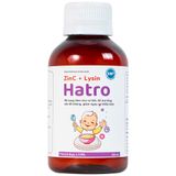  Siro ZinC + Lysin Hatro bổ sung kẽm, hỗ trợ tăng sức đề kháng cho trẻ (120ml) 