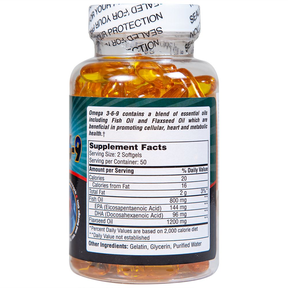  Viên uống Omega 3-6-9 Pharmekal hỗ trợ giảm nguy cơ xơ vữa động mạch (100 viên) 